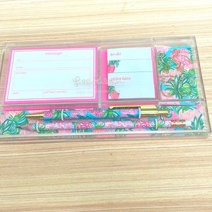 COPY - NWT-Lilly Pulitzer desk accessories set